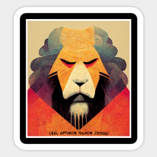 lion, , optimum signum zodiaci Sticker